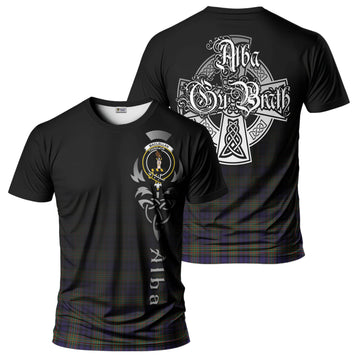 MacLellan Tartan T-Shirt Featuring Alba Gu Brath Family Crest Celtic Inspired