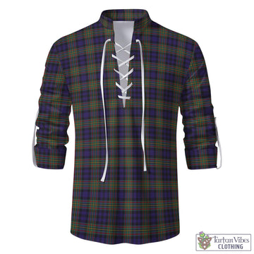 MacLellan Tartan Men's Scottish Traditional Jacobite Ghillie Kilt Shirt