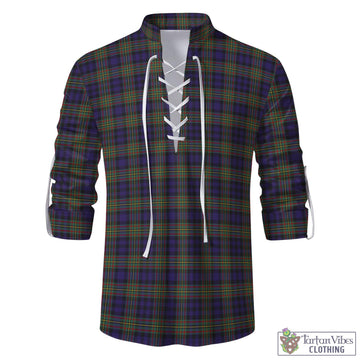 MacLellan (McLellan) Tartan Men's Scottish Traditional Jacobite Ghillie Kilt Shirt