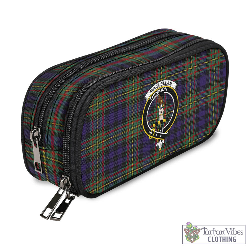 Tartan Vibes Clothing MacLellan Tartan Pen and Pencil Case with Family Crest