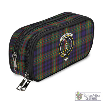 MacLellan Tartan Pen and Pencil Case with Family Crest