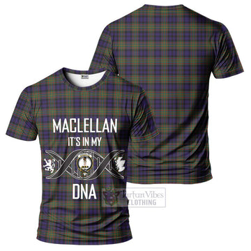 MacLellan (McLellan) Tartan T-Shirt with Family Crest DNA In Me Style - Tartan Vibes Clothing