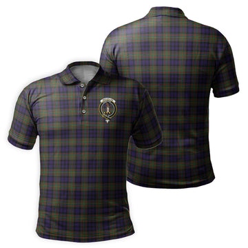 MacLellan (McLellan) Tartan Men's Polo Shirt with Family Crest