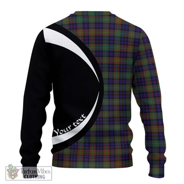 MacLellan (McLellan) Tartan Ugly Sweater with Family Crest Circle Style