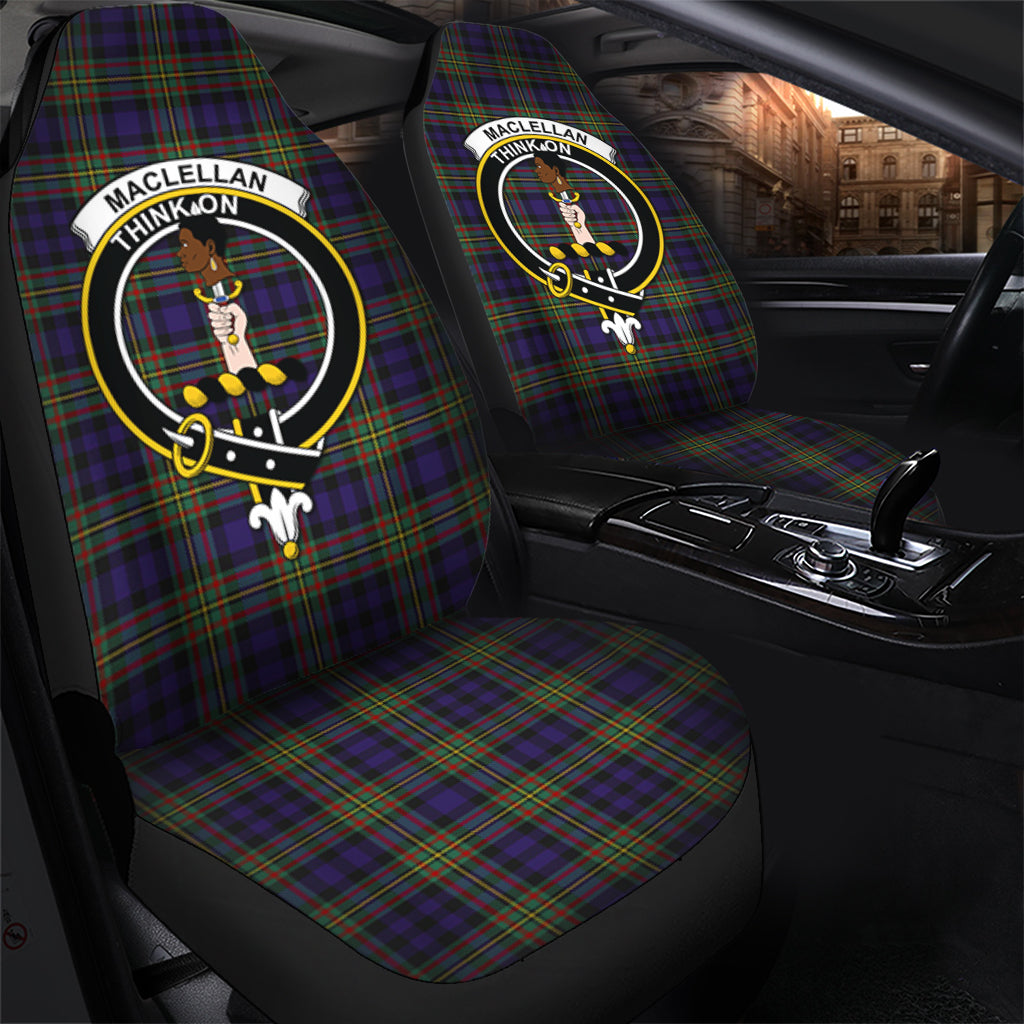 MacLellan Tartan Car Seat Cover with Family Crest - Tartanvibesclothing