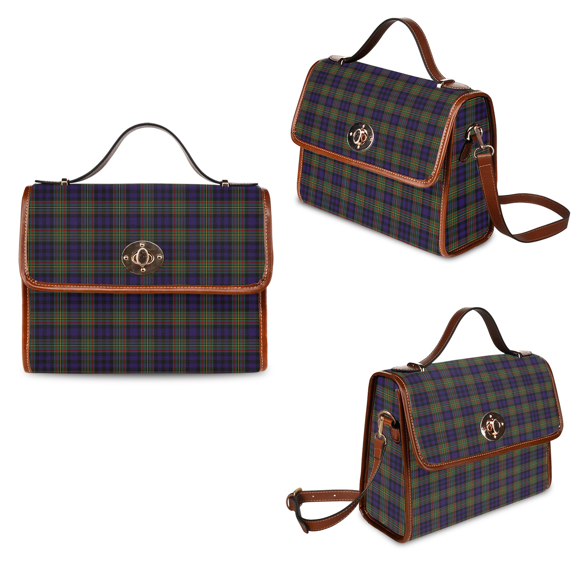 maclellan-tartan-leather-strap-waterproof-canvas-bag
