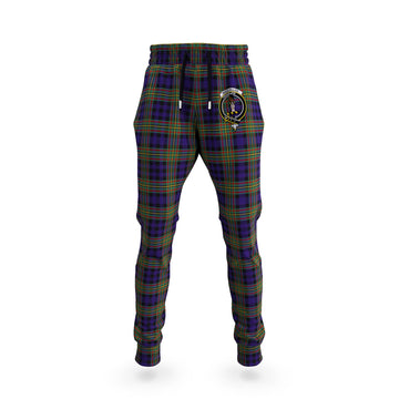 MacLellan (McLellan) Tartan Joggers Pants with Family Crest