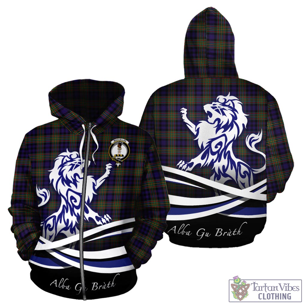 MacLellan (McLellan) Tartan Hoodie with Alba Gu Brath Regal Lion Emblem - Tartan Vibes Clothing
