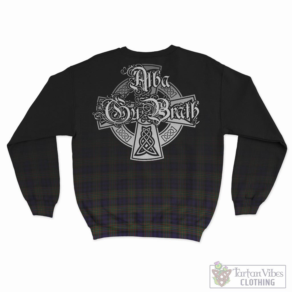 Tartan Vibes Clothing MacLellan Tartan Sweatshirt Featuring Alba Gu Brath Family Crest Celtic Inspired