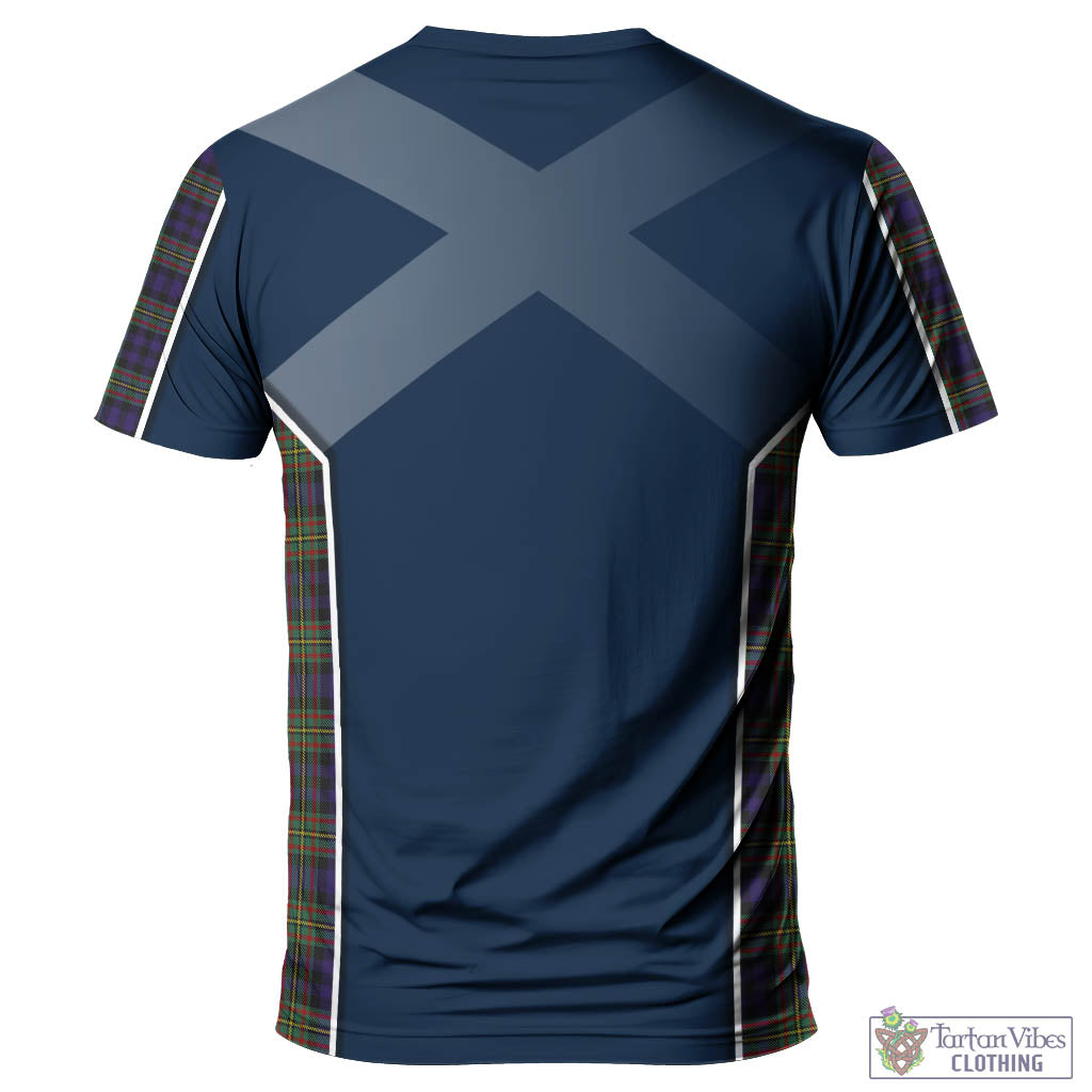 Tartan Vibes Clothing MacLellan Tartan T-Shirt with Family Crest and Lion Rampant Vibes Sport Style