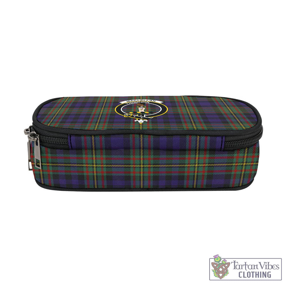Tartan Vibes Clothing MacLellan Tartan Pen and Pencil Case with Family Crest
