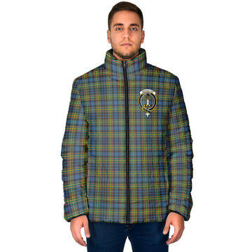 MacLellan Ancient Tartan Padded Jacket with Family Crest