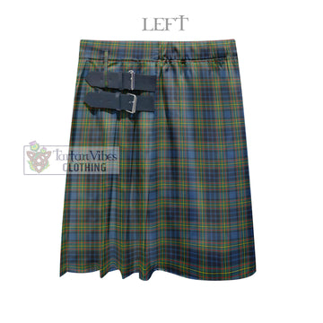 MacLellan Ancient Tartan Men's Pleated Skirt - Fashion Casual Retro Scottish Kilt Style