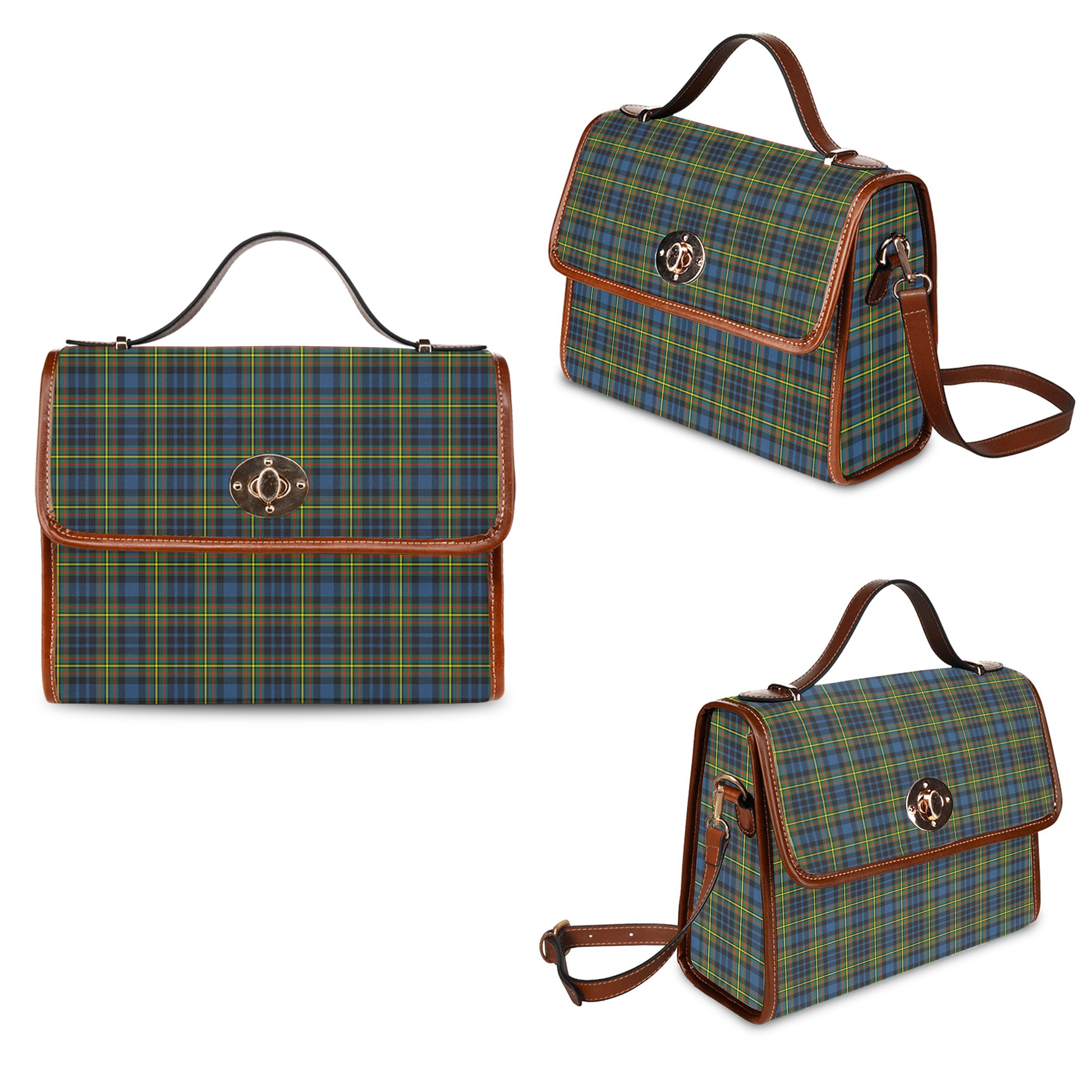 maclellan-ancient-tartan-leather-strap-waterproof-canvas-bag