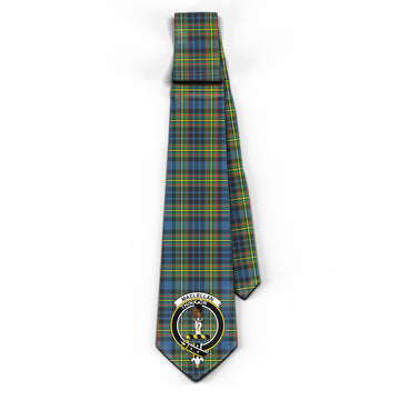 MacLellan Ancient Tartan Classic Necktie with Family Crest