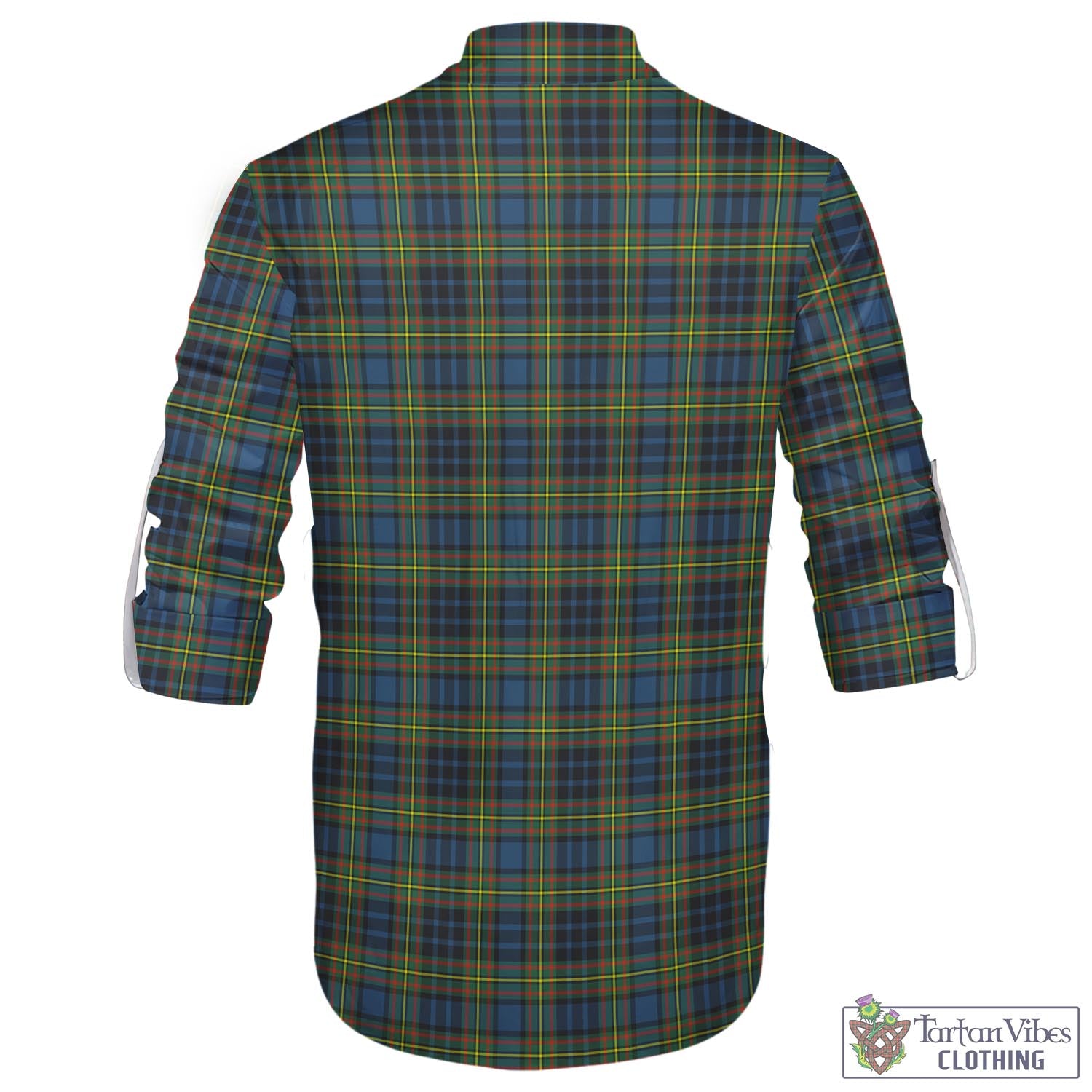 Tartan Vibes Clothing MacLellan Ancient Tartan Men's Scottish Traditional Jacobite Ghillie Kilt Shirt