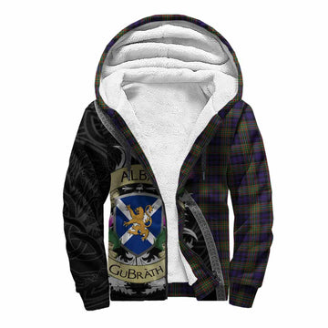 MacLellan (McLellan) Tartan Family Crest Sherpa Hoodie Lion Rampant Royal Thistle Shield Celtic Inspired