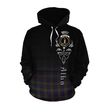 MacLellan (McLellan) Tartan Cotton Hoodie Featuring Alba Gu Brath Family Crest Celtic Inspired