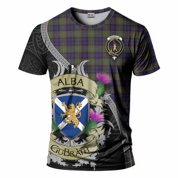 Tartan Vibes Clothing MacLellan (McLellan) Tartan Family Crest T-Shirt Lion Rampant Royal Thistle Shield Celtic Inspired
