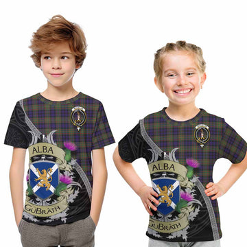 MacLellan (McLellan) Tartan Family Crest Kid T-Shirt Lion Rampant Royal Thistle Shield Celtic Inspired