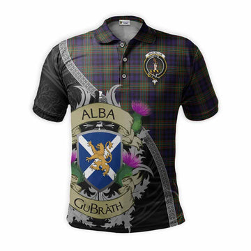 MacLellan (McLellan) Tartan Family Crest Polo Shirt Lion Rampant Royal Thistle Shield Celtic Inspired