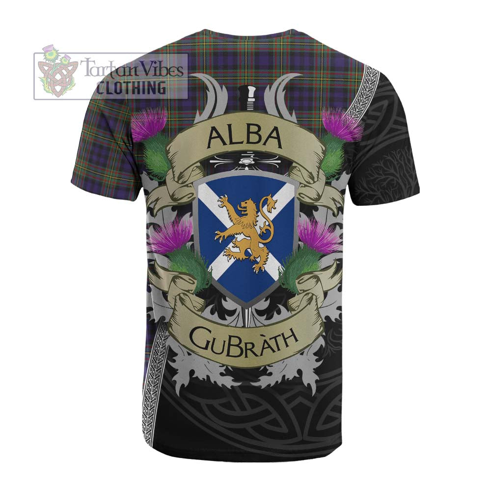 Tartan Vibes Clothing MacLellan (McLellan) Tartan Family Crest Cotton T-shirt Lion Rampant Royal Thistle Shield Celtic Inspired