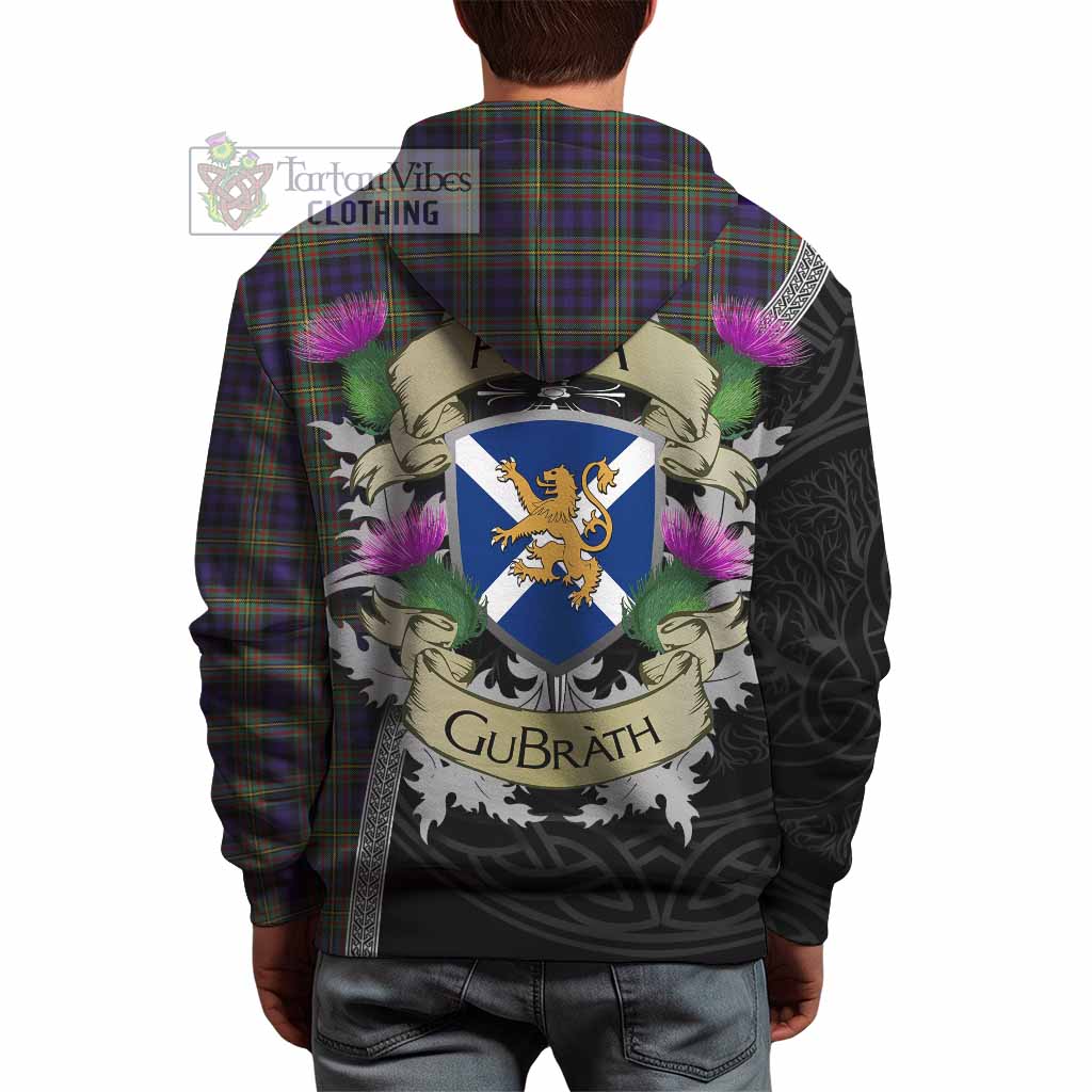 Tartan Vibes Clothing MacLellan (McLellan) Tartan Family Crest Hoodie Lion Rampant Royal Thistle Shield Celtic Inspired
