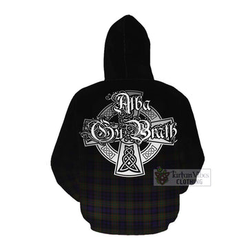 MacLellan (McLellan) Tartan Cotton Hoodie Featuring Alba Gu Brath Family Crest Celtic Inspired