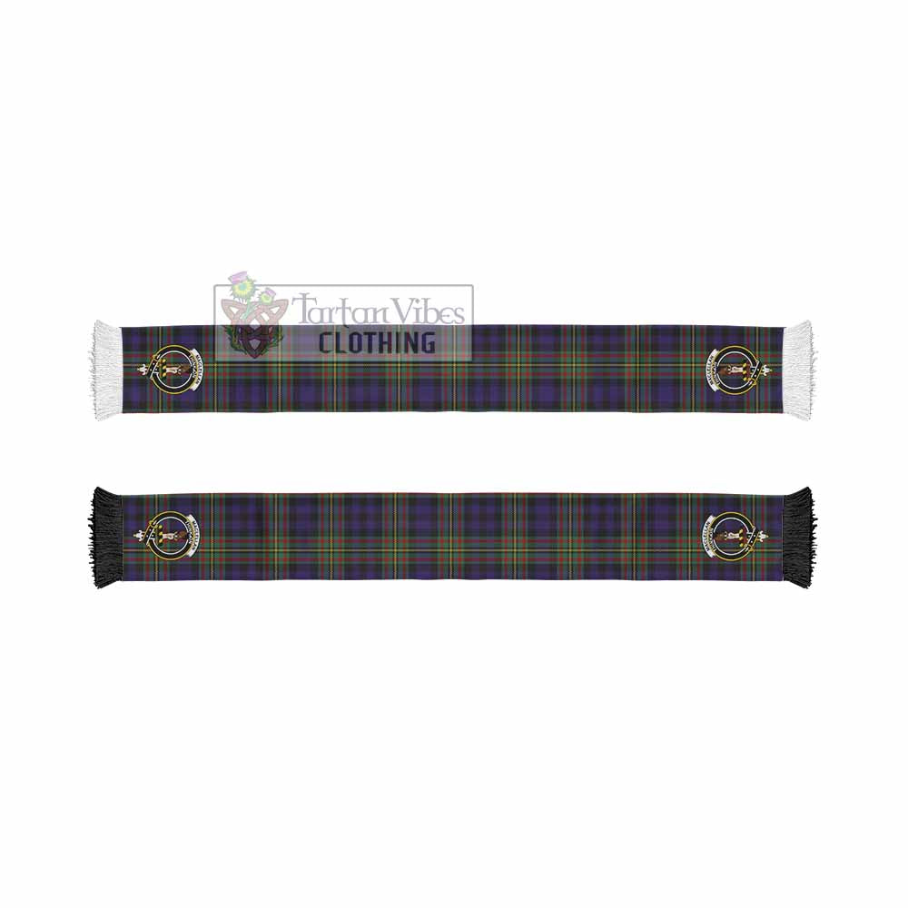 Tartan Vibes Clothing MacLellan (McLellan) Tartan Ruffneck Scarf with Family Crest