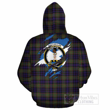 MacLellan (McLellan) Clan Crest In Me Tartan Cotton Hoodie Scotland Flag Style