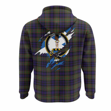 MacLellan (McLellan) Clan Crest In Me Tartan Hoodie Scotland Flag Style
