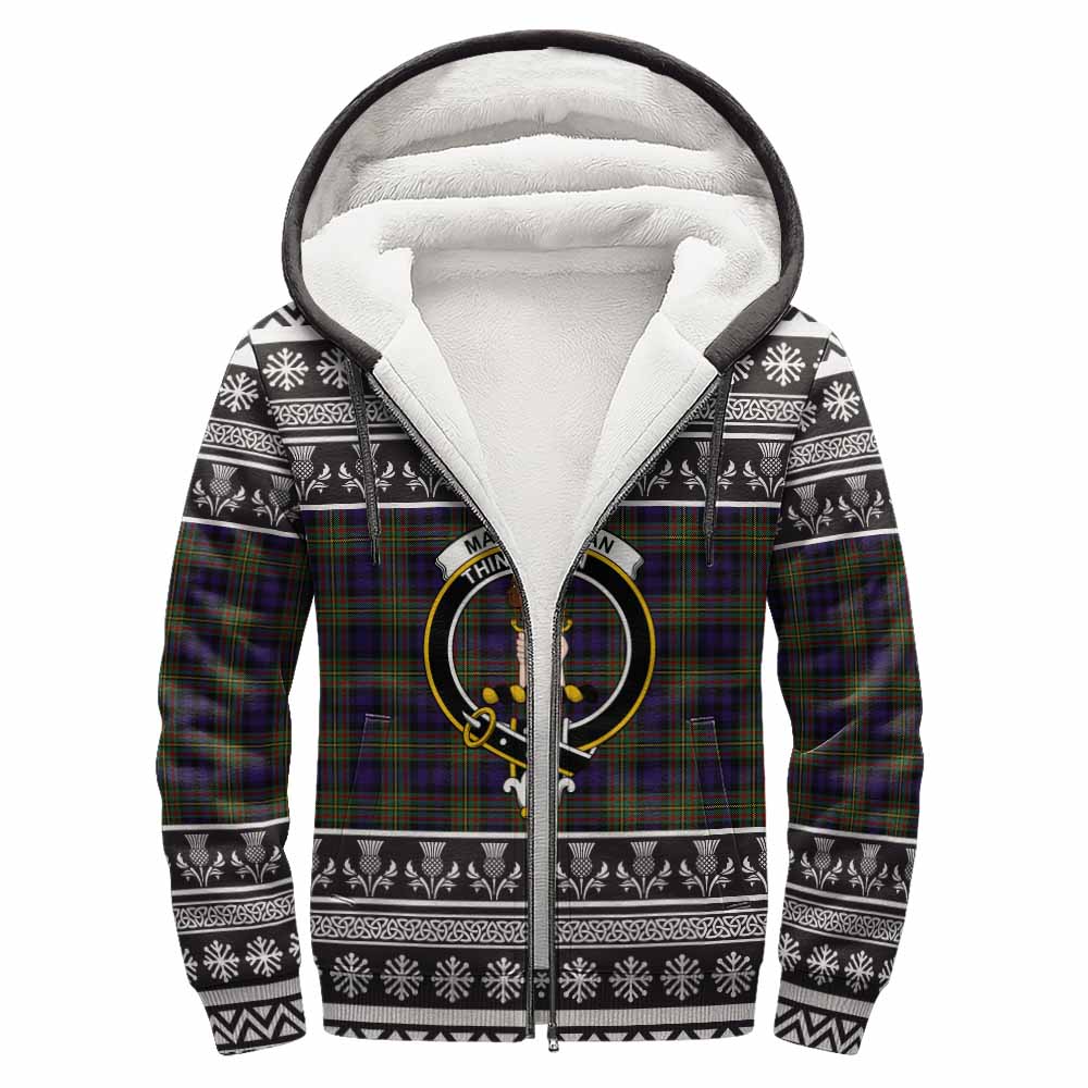 MacLellan (McLellan) Clan Tartan Christmas Fleece Hoodie with Family Crest - Tartan Vibes Clothing