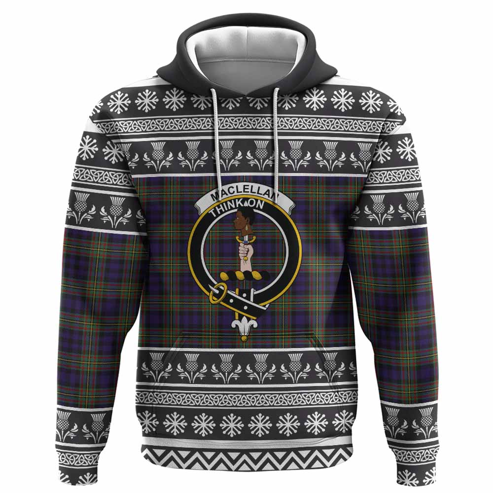MacLellan (McLellan) Clan Tartan Christmas Hoodie with Family Crest - Tartan Vibes Clothing