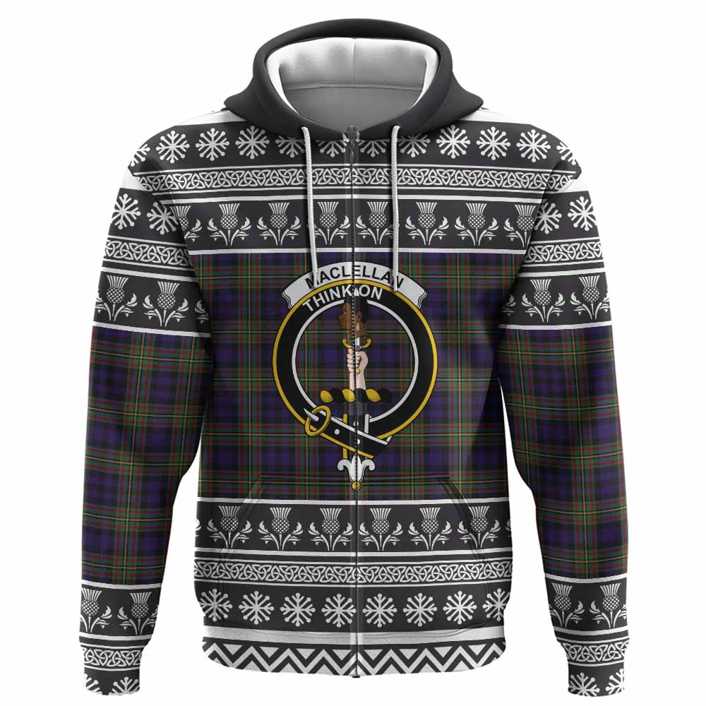 MacLellan (McLellan) Clan Tartan Christmas Hoodie with Family Crest - Tartan Vibes Clothing