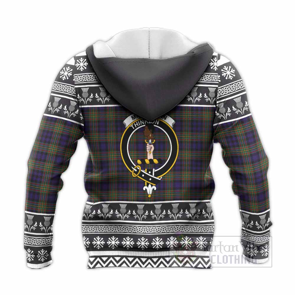 MacLellan (McLellan) Clan Tartan Christmas Knitted Hoodie with Family Crest - Tartan Vibes Clothing