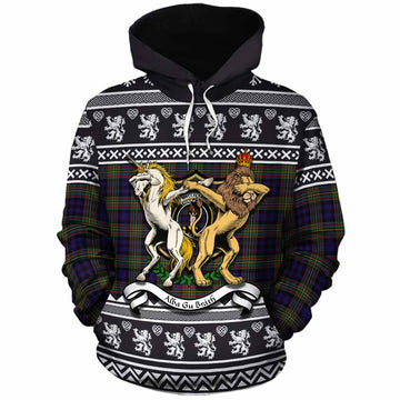 MacLellan (McLellan) Clan Tartan Crest Christmas Cotton Hoodie Coat of Arms Funny Style