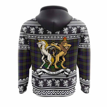 MacLellan (McLellan) Clan Tartan Crest Christmas Hoodie Coat of Arms Funny Style