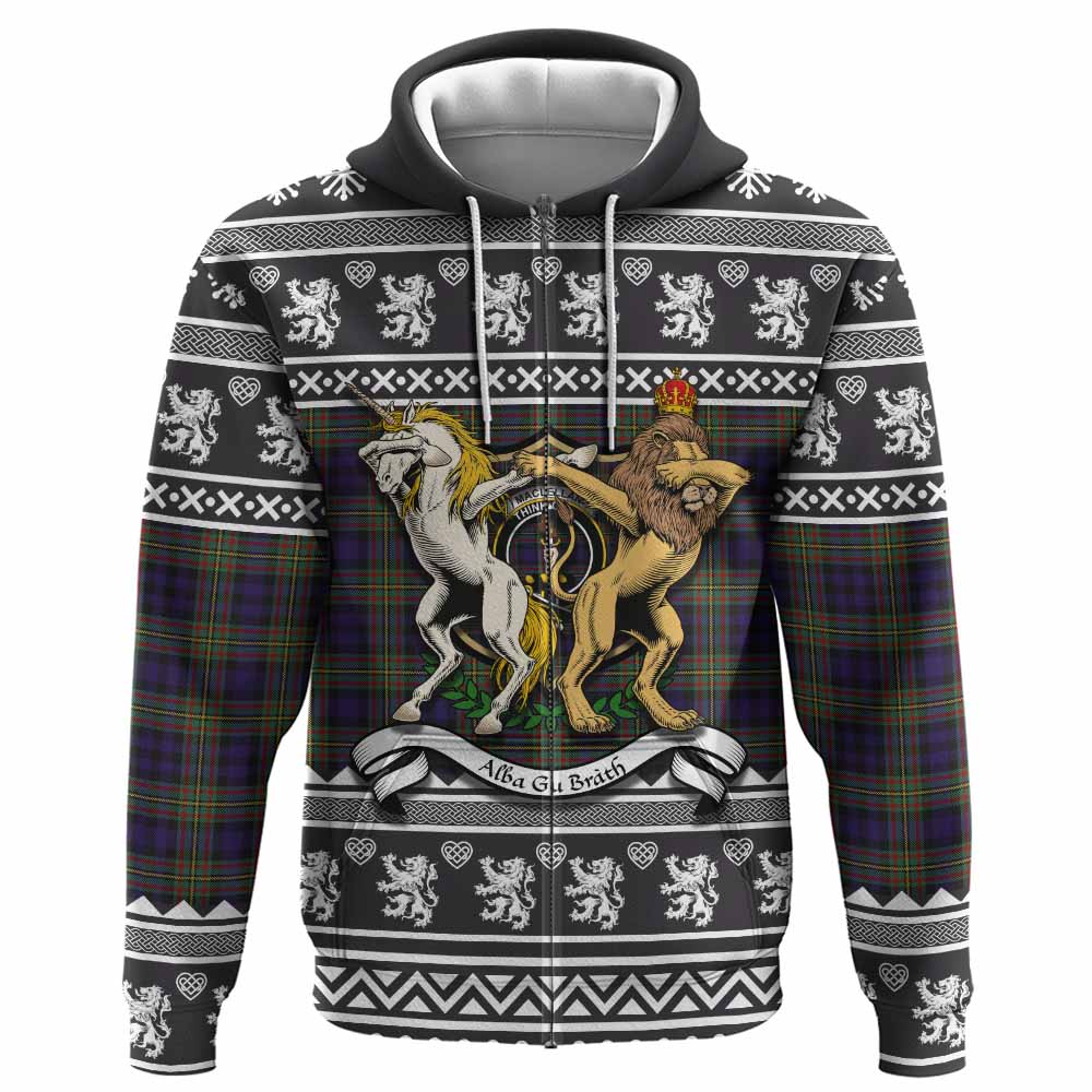 MacLellan (McLellan) Clan Tartan Crest Christmas Hoodie Coat of Arms Funny Style - Tartan Vibes Clothing