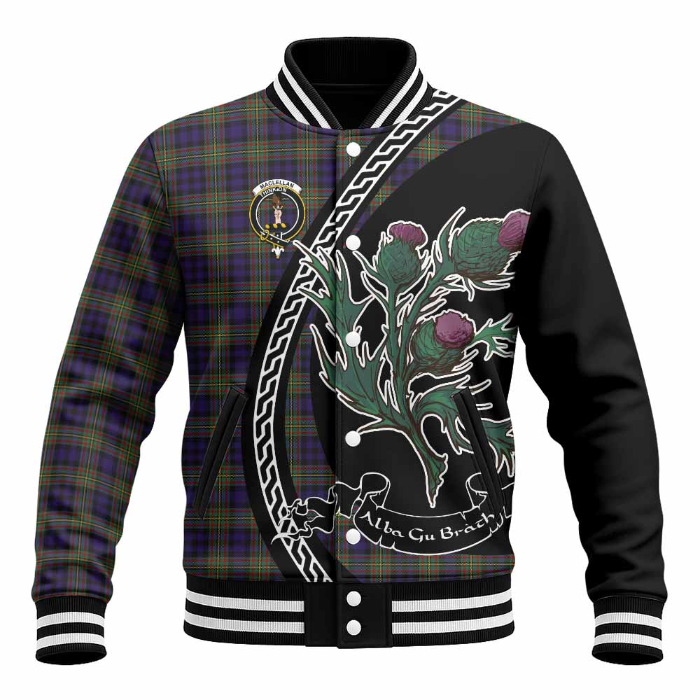 MacLellan (McLellan) Family Crest Tartan Baseball Jacket Alba Thistle Inspired - Tartan Vibes Clothing