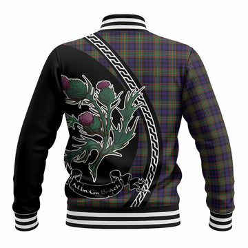 MacLellan (McLellan) Family Crest Tartan Baseball Jacket Alba Thistle Inspired