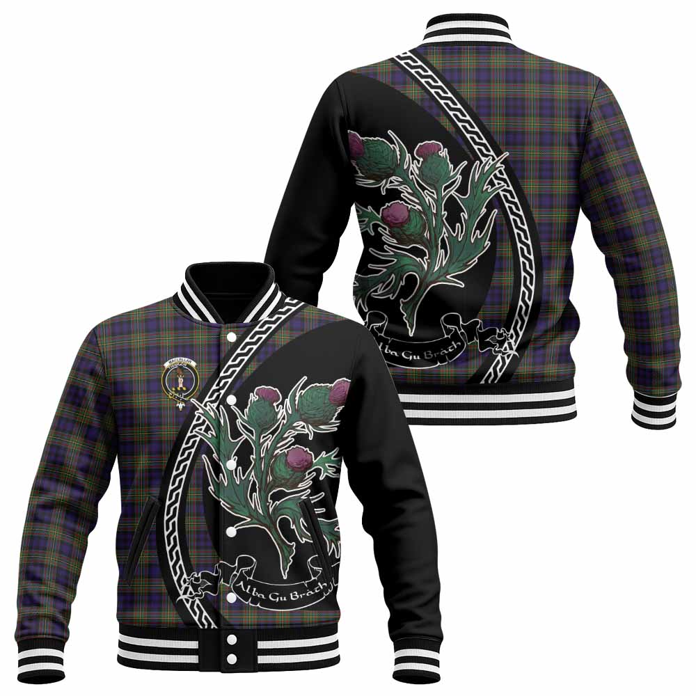 MacLellan (McLellan) Family Crest Tartan Baseball Jacket Alba Thistle Inspired - Tartan Vibes Clothing