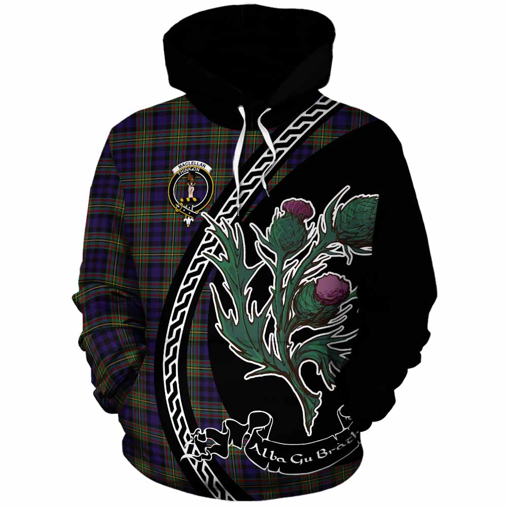 MacLellan (McLellan) Family Crest Tartan Cotton Hoodie Alba Thistle Inspired - Tartan Vibes Clothing