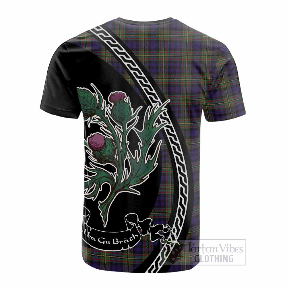 MacLellan (McLellan) Family Crest Tartan Cotton T-shirt Alba Thistle Inspired - Tartan Vibes Clothing