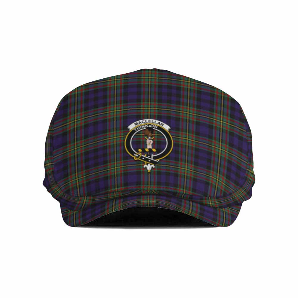 MacLellan (McLellan) Family Crest Tartan Jeff Cap, Tartan Flat Cap