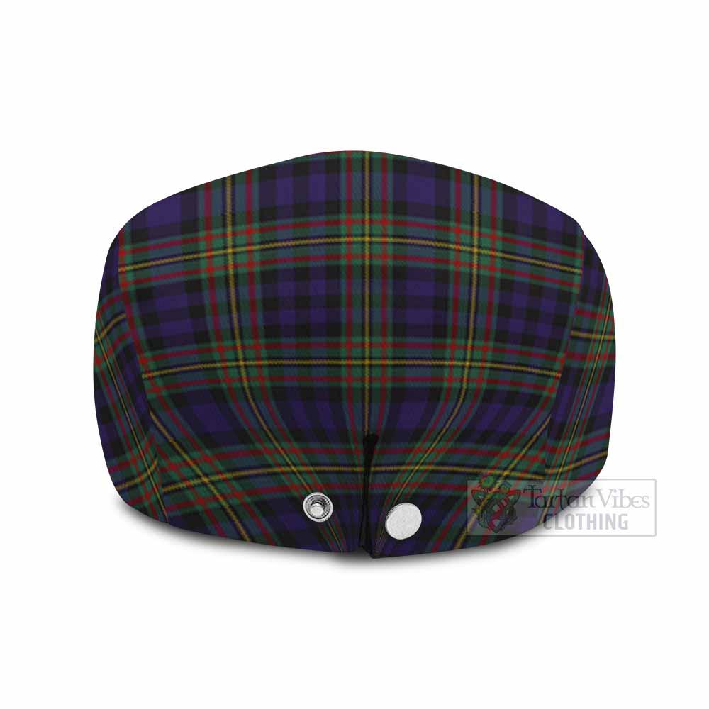 MacLellan (McLellan) Family Crest Tartan Jeff Cap, Tartan Flat Cap