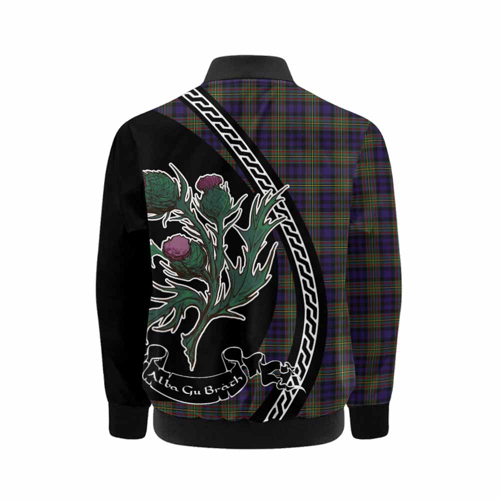 MacLellan (McLellan) Family Crest Tartan Kid Bomber Jacket Alba Thistle Inspired - Tartan Vibes Clothing