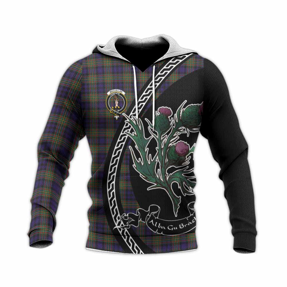 MacLellan (McLellan) Family Crest Tartan Knitted Hoodie Alba Thistle Inspired - Tartan Vibes Clothing
