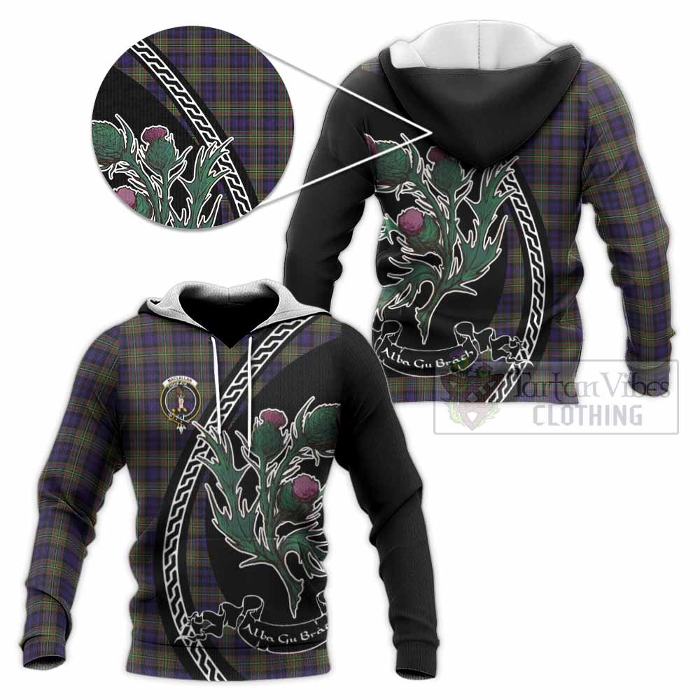 MacLellan (McLellan) Family Crest Tartan Knitted Hoodie Alba Thistle Inspired - Tartan Vibes Clothing