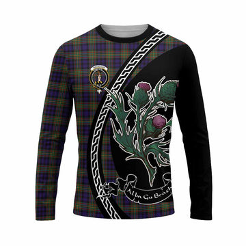 MacLellan (McLellan) Family Crest Tartan Long Sleeve T-Shirt Alba Thistle Inspired - Tartan Vibes Clothing