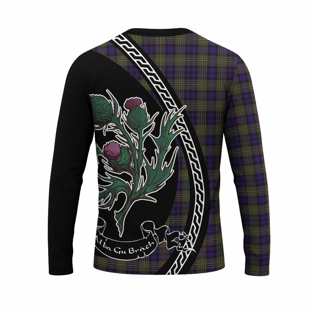 MacLellan (McLellan) Family Crest Tartan Long Sleeve T-Shirt Alba Thistle Inspired - Tartan Vibes Clothing